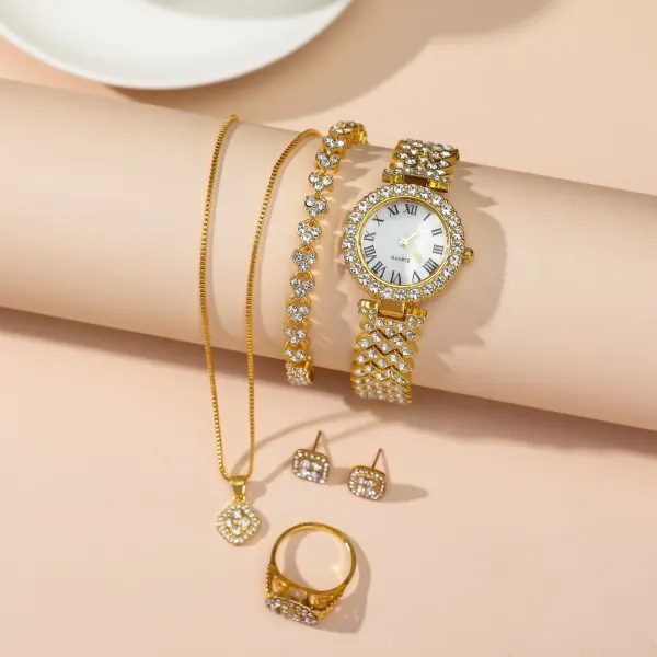 The real jewelry pieces laid out