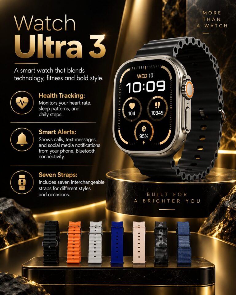 Watch Ultra 3 smart watch that blends technology, fitness and bold style
